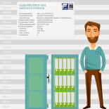 CLES protect AT6 Wertschutztresor mit Elektronikschloss T6530