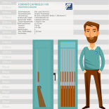 Format Capriolo VII Waffenschrank