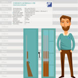 Format Capriolo VIII Waffenschrank mit Elektronikschloss LG-39E